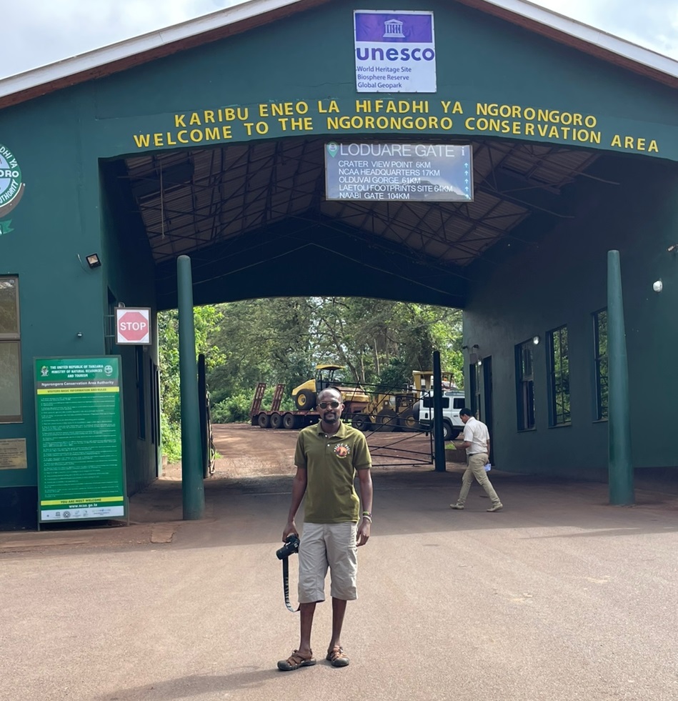 Founder At Entry and Exit Gate in Ngorongoro Crater