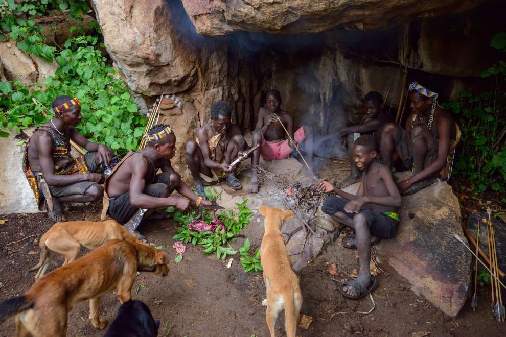 The Hadza People At Lake Eyasi