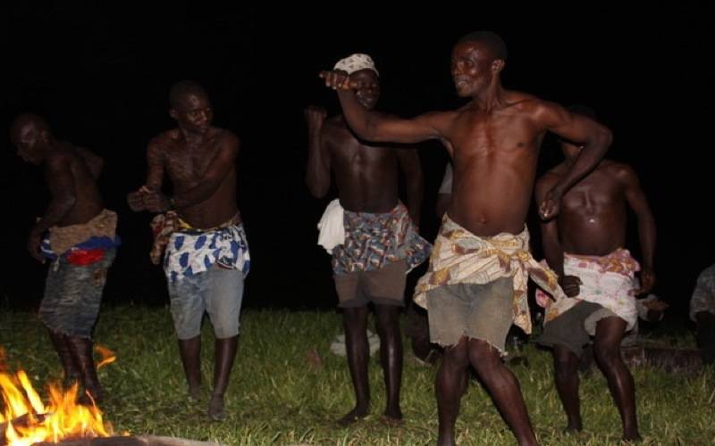 Traditional Ngoma Drumming At The Camp